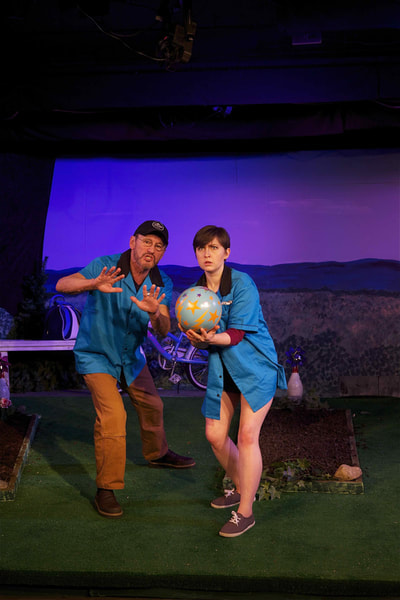 Michael Gene McFadden and Karin Terry in More Fun Than Bowling at the Phoenix Theatre